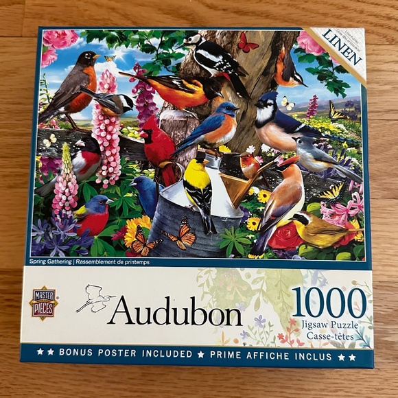 NWT MasterPieces Audubon Spring Gathering Birds Jigsaw Puzzle - Picture 1 of 14